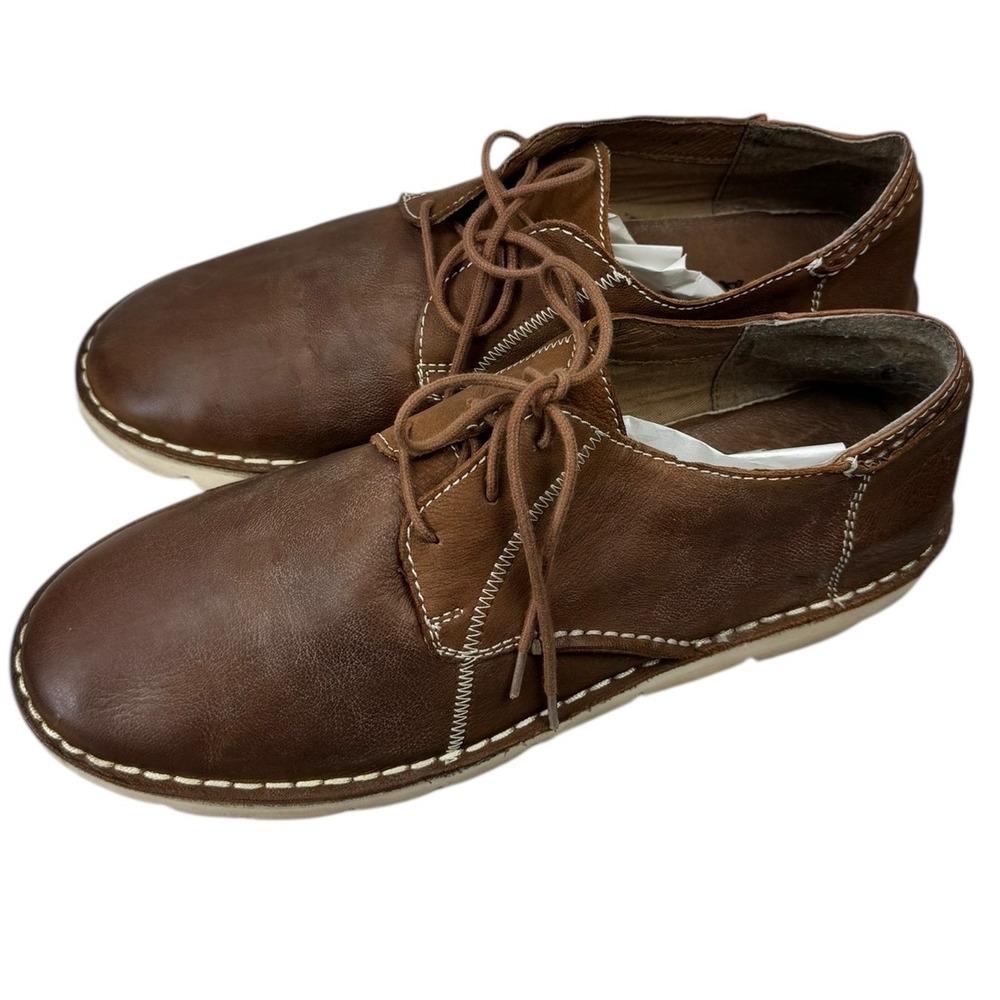 ROAN Bed Stu Shoes Heaton Men Size 12 Brown Leather‎ Lace-Up Oxford Dress